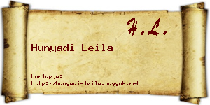Hunyadi Leila névjegykártya